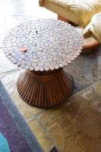 Small wooden table ...