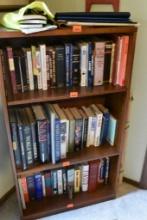 3 shelf book case. Books on shelves NOT include Please bring a bag or box for your items. ...