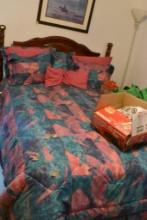 Queen bed with mattress and box spring Please bring help to load