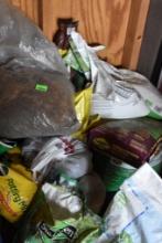 Various bags of different yard items Please bring help to load