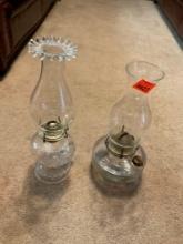 2 Hurricane Lamps Please bring paper and boxes for your items