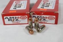 Two boxes of Ammo Biz 45 ACP 230 gr FMRN. Count 100.