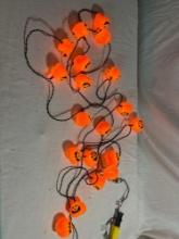 Two Strings of Light Up Pumpkins