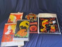 Vintage Trick Or Treat Bags, Table Covers and Decor