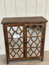 MIRRORED FRONT 2-DOOR CABINET