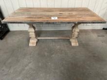 RECLAIMED WOOD DINING TABLE