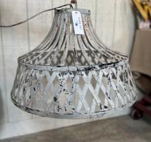 LARGE DISTRESSED HANGING LIGHT