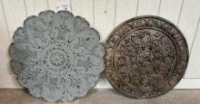 (2) PIECES METAL WALL DÉCOR