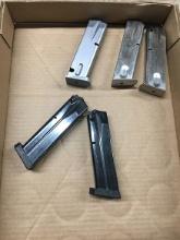 Lot of 5, 9MM Clips