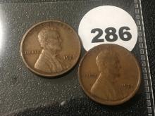 1921, 21-S Lincoln Cents