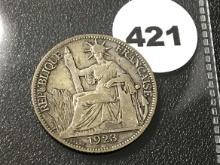 1923 20 Cents Francaise, .680 Silver