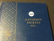 Book of 1938-64 Jefferson Nickels, Includes Wartime Silver