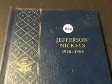 Book of 1938-64 Jefferson Nickels, Includes Wartime Silver