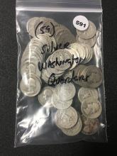 (59) Silver Washington Quarters