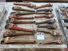 (8) RIGID 24" PIPE WRENCHES, (5) 18"� PIPE WRENCHES