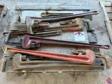 (4) RIGID 48" PIPE WRENCHES (1) 60" PIPE WRENCH