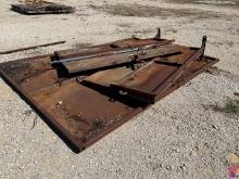 28"� X 14' SKID W/ SAFETY RAIL, LIFT CABLE, & METAL PANELS