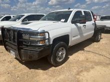 2019 CHEVROLET SILVERADO 2500 4X4 HD CREW CAB FLATBED TRUCK