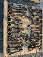 PALLET OF 35 VARIOUS SIZE HAMMER WRENCHES