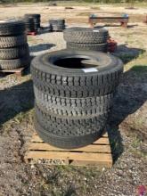 (4) FIRESTONE 11R22.5 TIRES