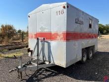 12' T/A ENCLOSED BUMPER PULL CREW TRAILER