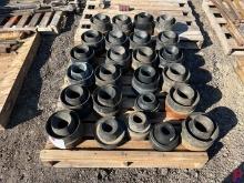 PALLET OF BIW STRIPPER RUBBERS, 2-1/16 TO 3-1/2