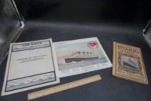 Titanic Book, 1982 Calendar & 1912 Magazine