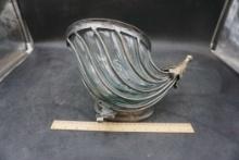 Glass Shell/Cornucopia Planter