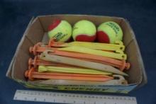 Plastic Stakes & Tennis Balls