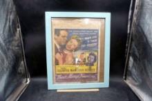 Framed "There'S Always Tomorrow" 1956  Poster