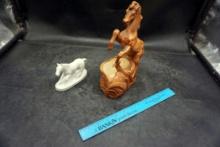 2 - Horse Figurines