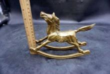 Brass Rocking Horse