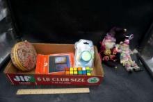 Rubix Cubes, Dolls, Yo-Yos, Stained Glass Plaque