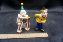 2 - Clown Figurines (Made In Occupied Japan)