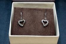 Sterling Silver Diamonds Earrings