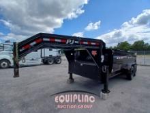 2022  16FT PJ GOOSENECK DUMP TRAILER 3D262 2022  16FT PJ GOOSENECK DUMP TRAILER