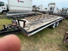 18' Tandem Axle Utility trailer with Folding Ramps