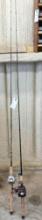 Lot of 2 Fishing Rods with Reels