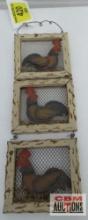 Mixed Media Rooster Wall Art