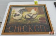 Chicken Framed Wall Art