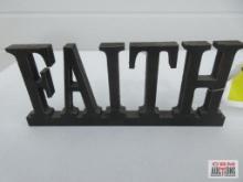 Wooden Faith Word Art