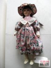 Doll with Pink Floral Dress