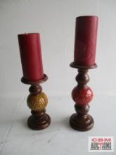 Pair of Mantel Candle Sticks...