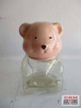 Glass Teddy Bear Piggy Bank