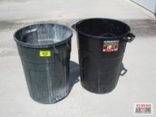 Pair of Rubbermaid Trash Cans, No Lids