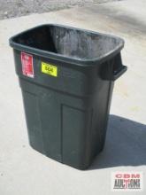 Rubbermaid 30 Gallon Rectangle Trash Can, No Lid