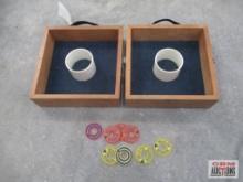 Bulls-Eye Washers Toss Yard Game in Wooden Case