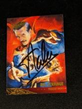 Stan Lee autographed card w/coa - dr strange card