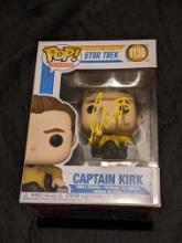 William Shatner autographed funko pop star trek figure with JSA COA/wintessed