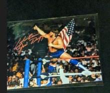 Hacksaw Jim Duggan autographed 8x10 photo with JSA COA/witnessed